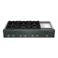 KitchenAid® 48-inch 6-Burner Gas Commercial-Style Rangetop with Griddle