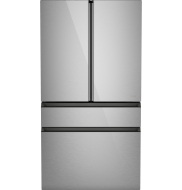Cafe CAFÉ™ ENERGY STAR® 28.7 Cu. Ft. Smart 4-Door French-Door Refrigerator in Platinum Glass With Dual-Dispense AutoFill Pitcher