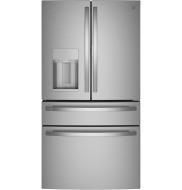GE Profile GE Profile™ ENERGY STAR® 27.9 Cu. Ft. Smart Fingerprint Resistant 4-Door French-Door Refrigerator with Door In Door