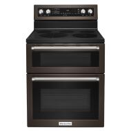 KitchenAid 30-Inch 5 Burner Electric Double Oven Convection Range
