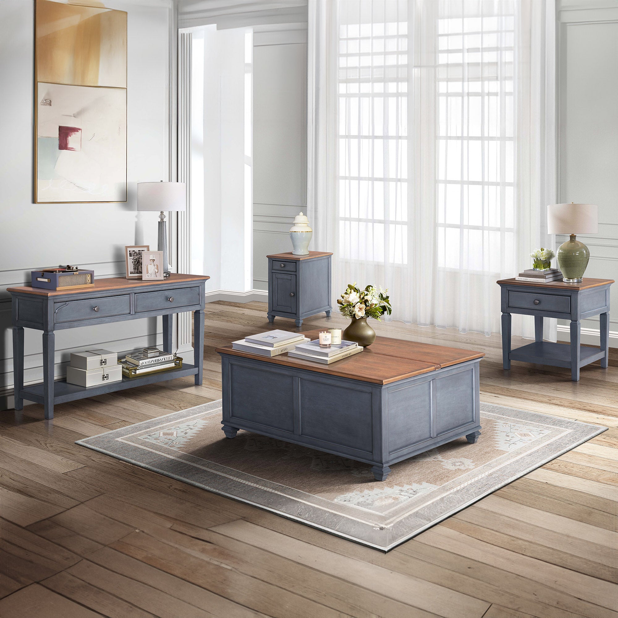 Legends Furniture Americana Lift Cocktail Table - Thumbnail 2