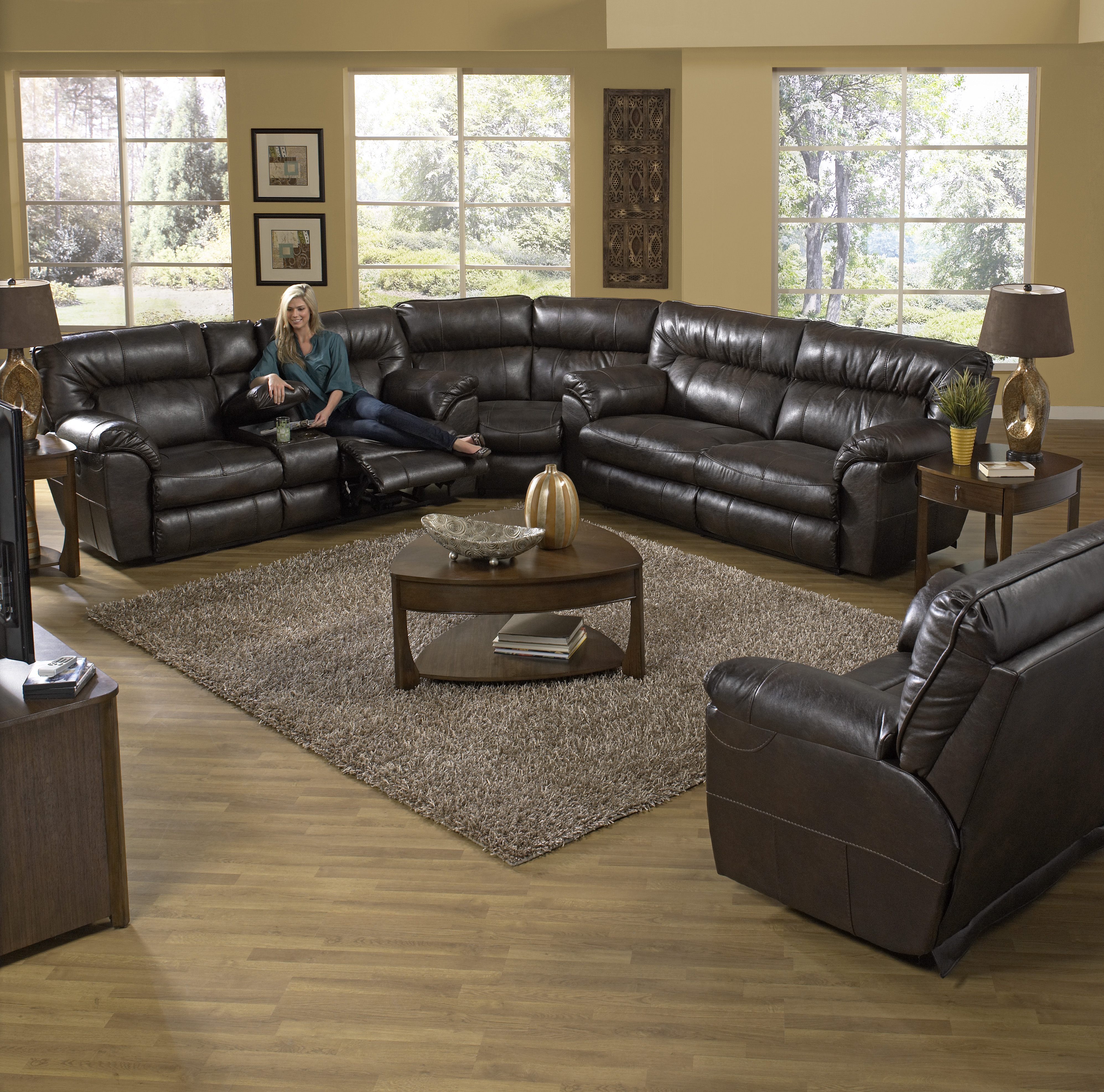Catnapper Nolan Power Extra Wide Cuddler Recliner