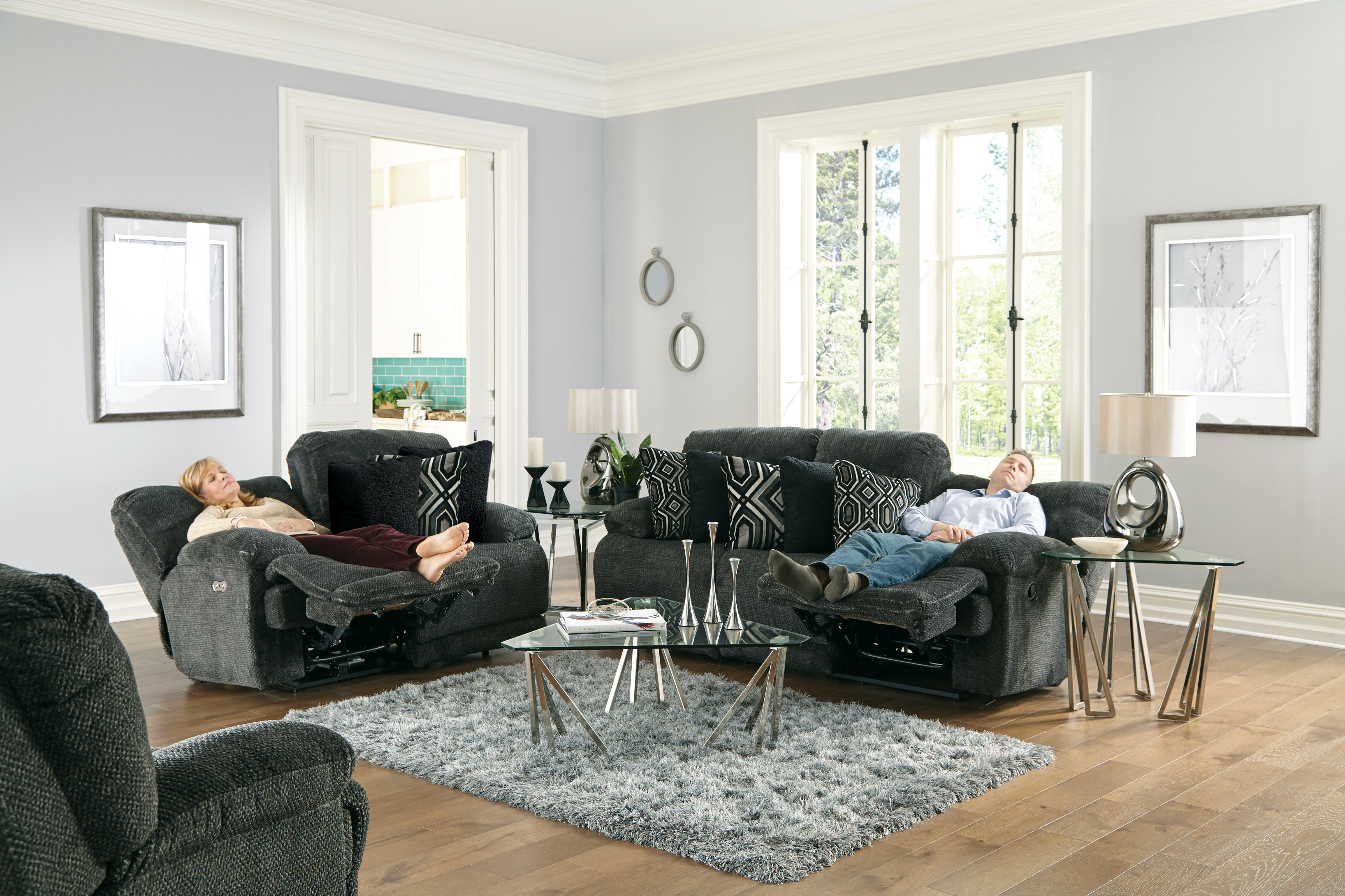 Catnapper Montego Power Lay Flat Reclining Sofa