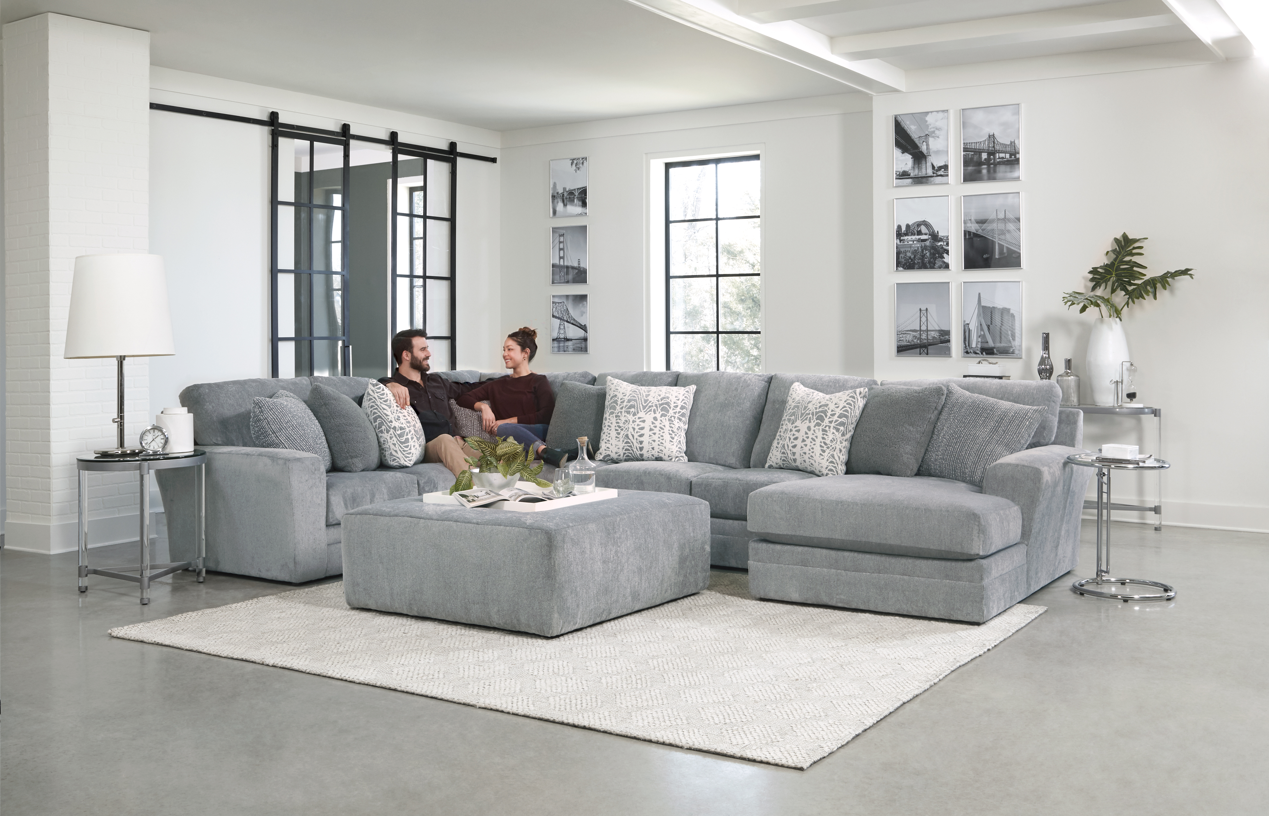 Jackson Furniture Glacier Cocktail Ottoman 40"