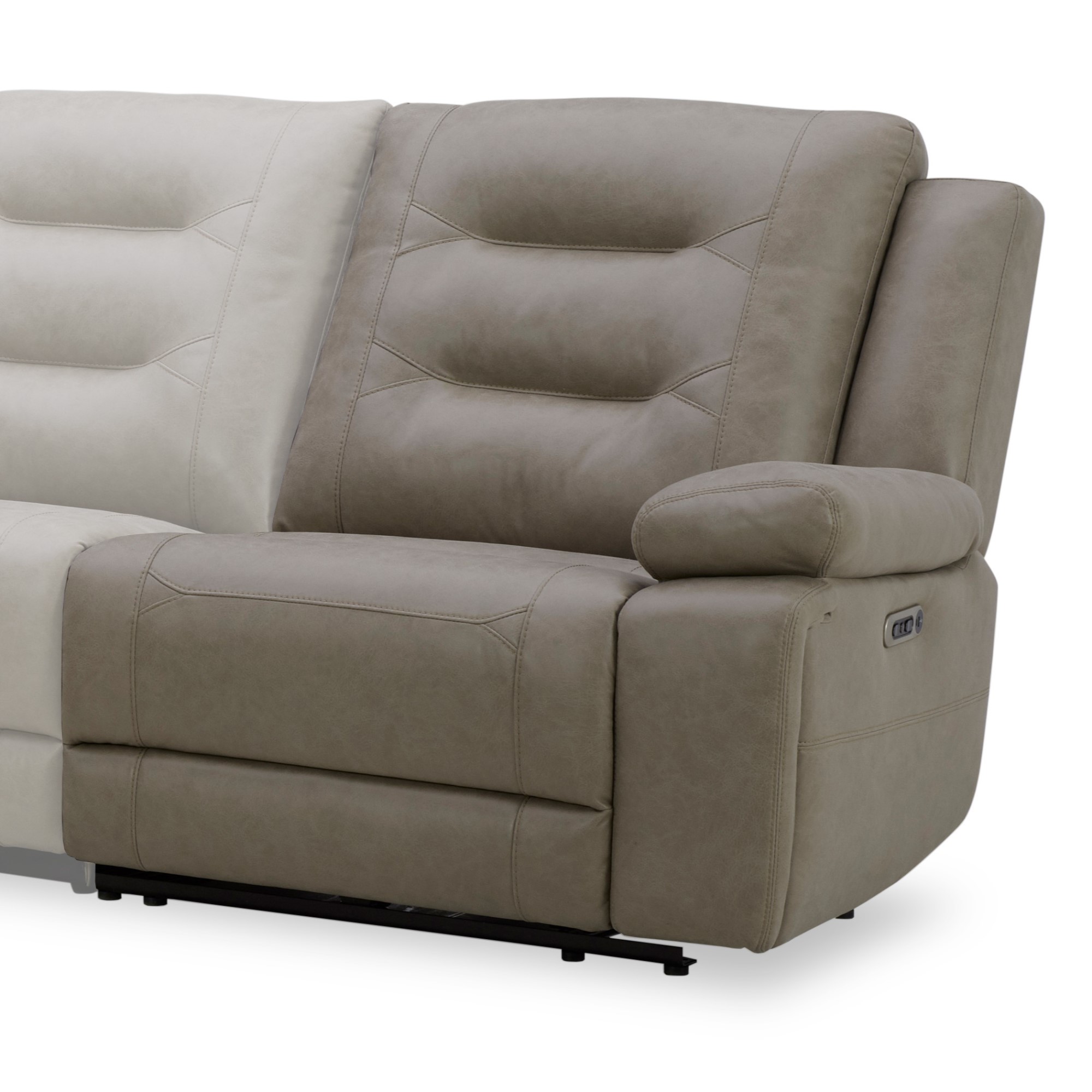 Parker House Caldwell - Tahoe Fog Power Right Arm Facing Recliner