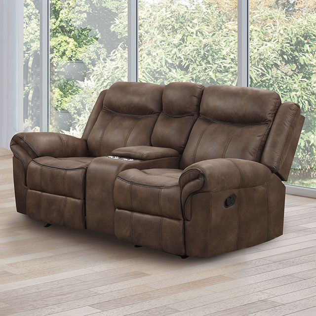 Furniture of America Agata Glider Recliner Loveseat