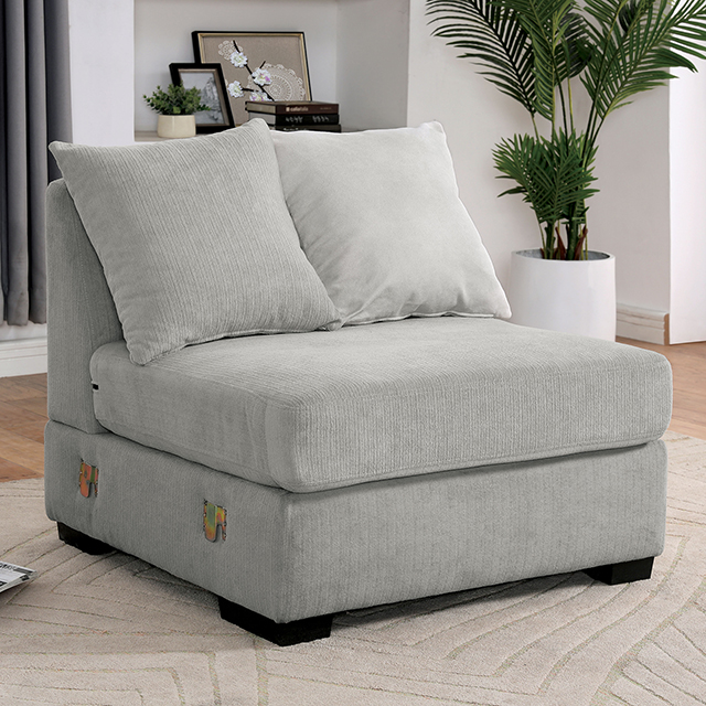 Furniture of America Leandra Armless Chair