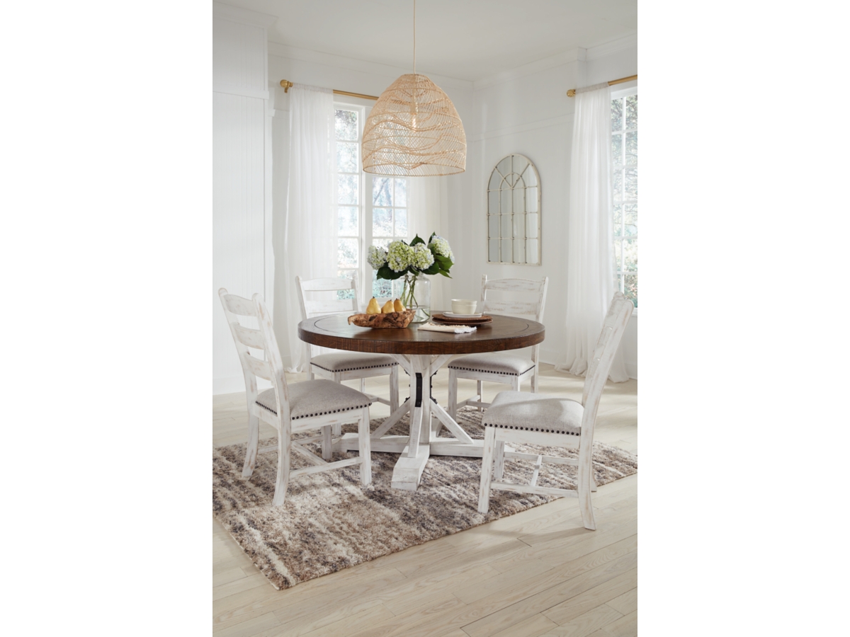 Signature Design by Ashley Valebeck Dining Table and 4 Chairs