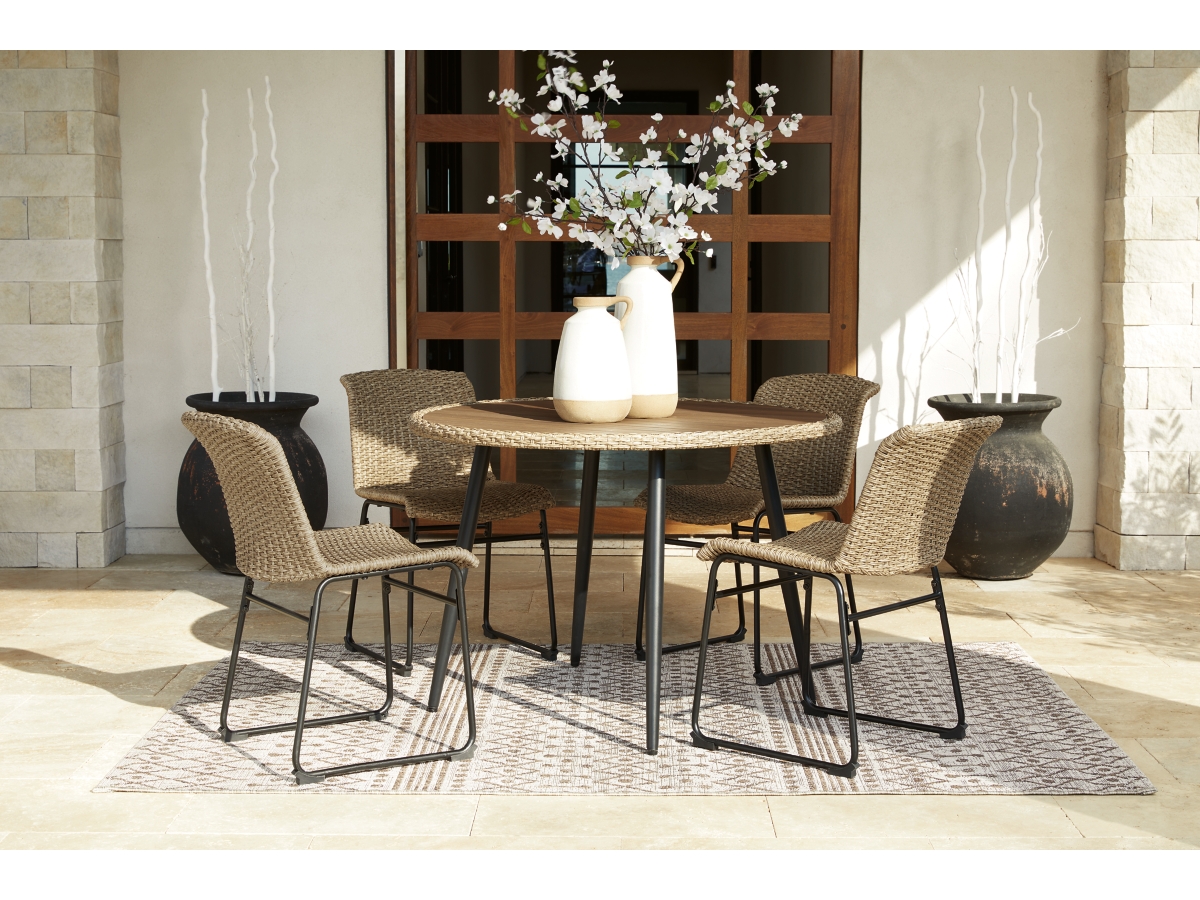 Ashley Amaris Outdoor Dining Table and 4 Chairs
