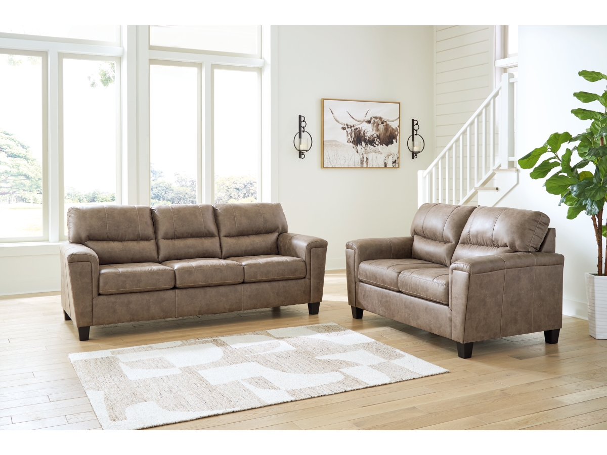 Ashley Navi Sofa and Loveseat