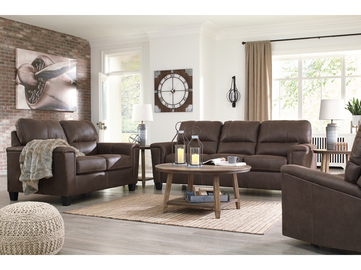 Ashley Navi Sofa, Loveseat and Recliner