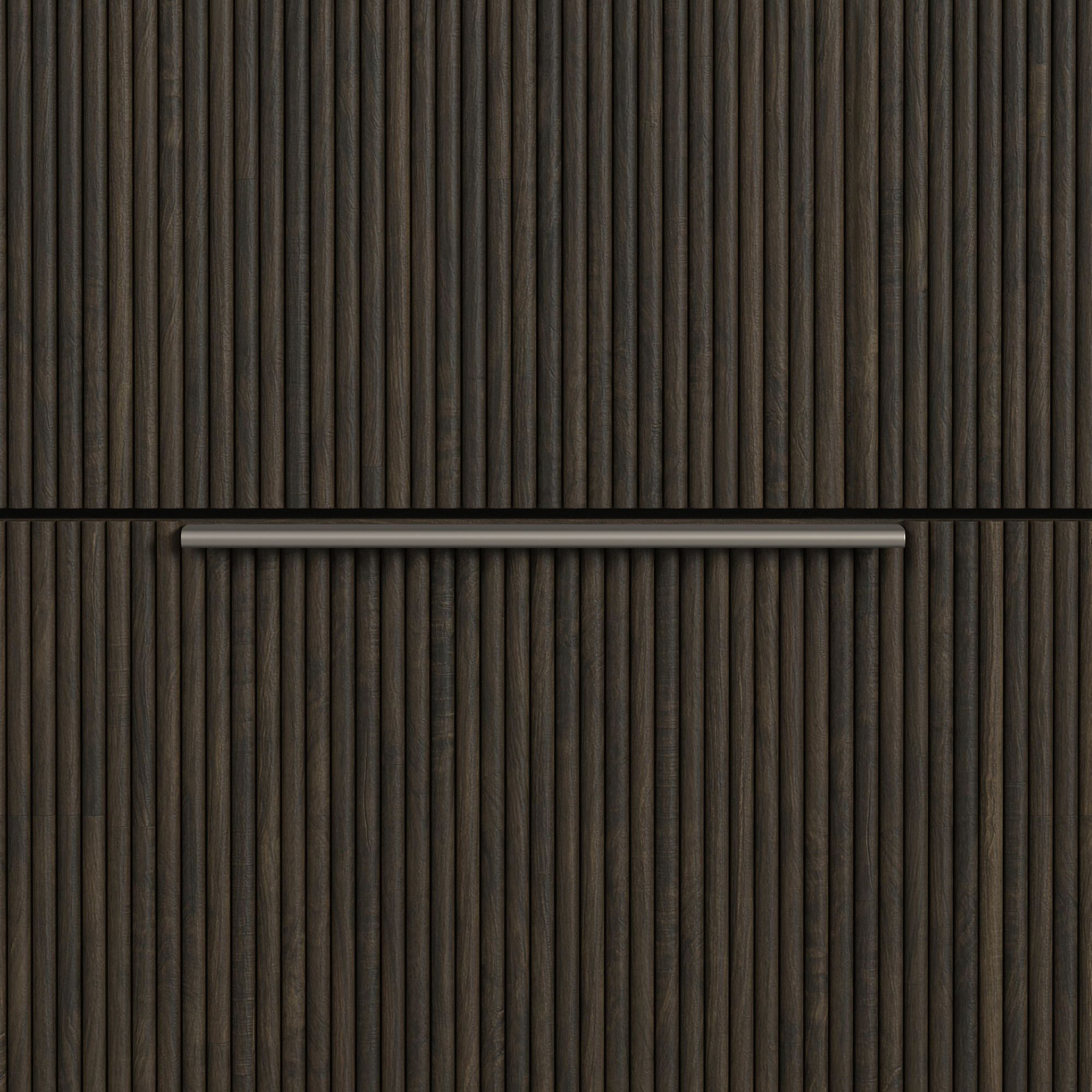 Elements Sylvie Dresser and Mirror Set in Dark Brown