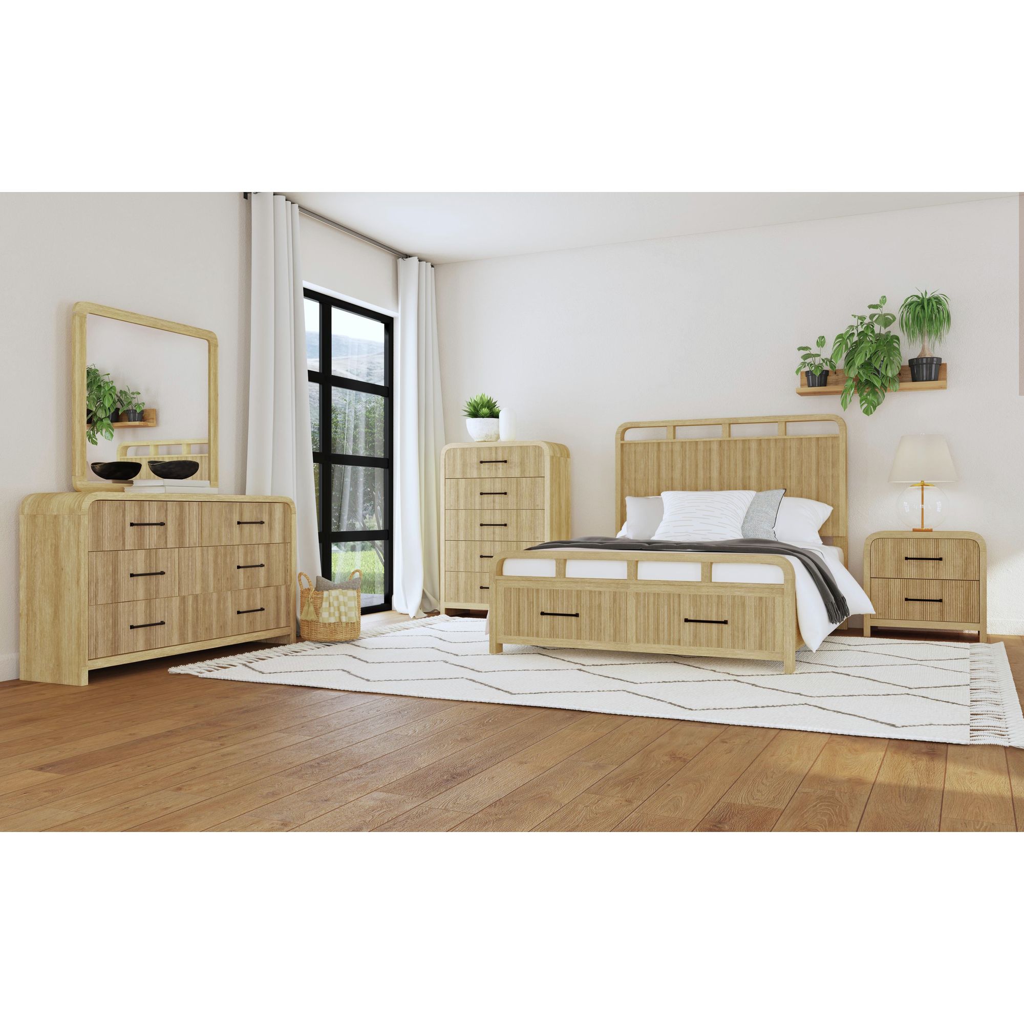 Elements Ridgemont 5-Drawer Chest in Natural