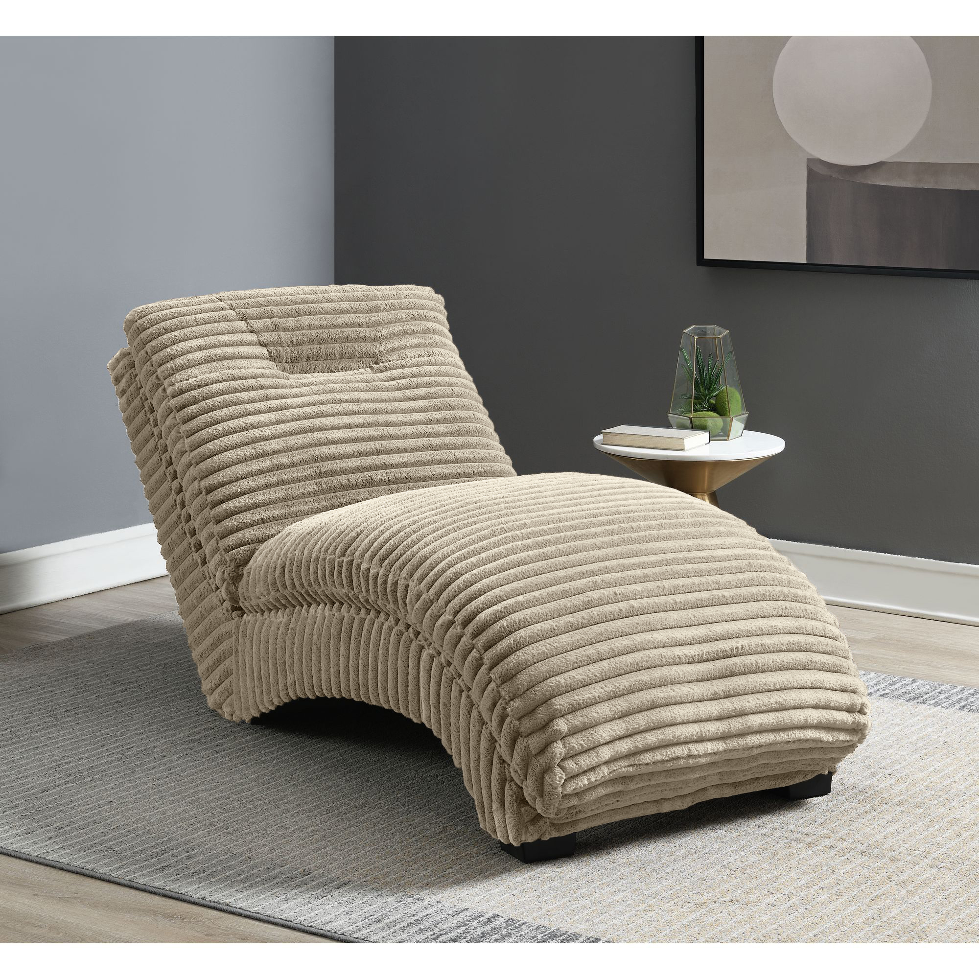 Elements Dominick II Chaise in Masis Taupe