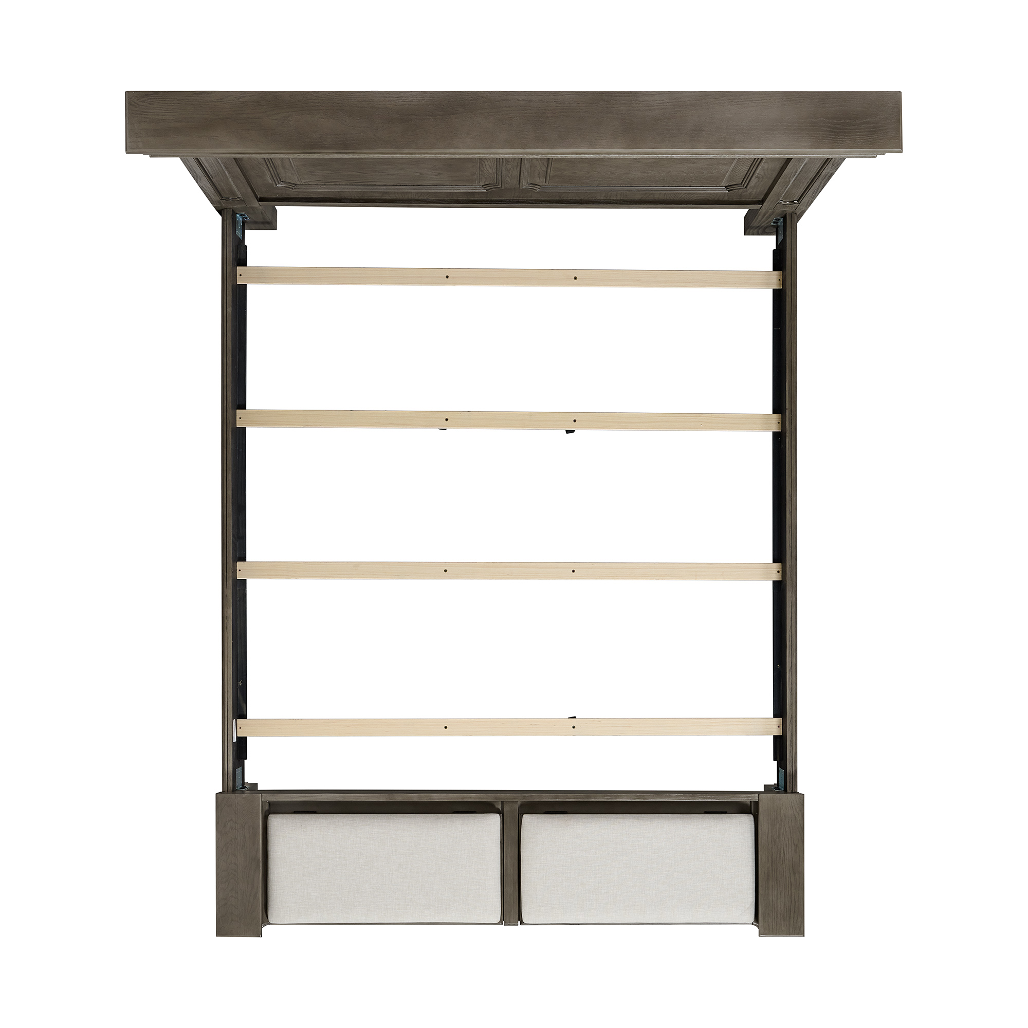Model: B.10315.KSB.5PC | Elements Kings Court King Storage 5PC Bedroom Set in Grey