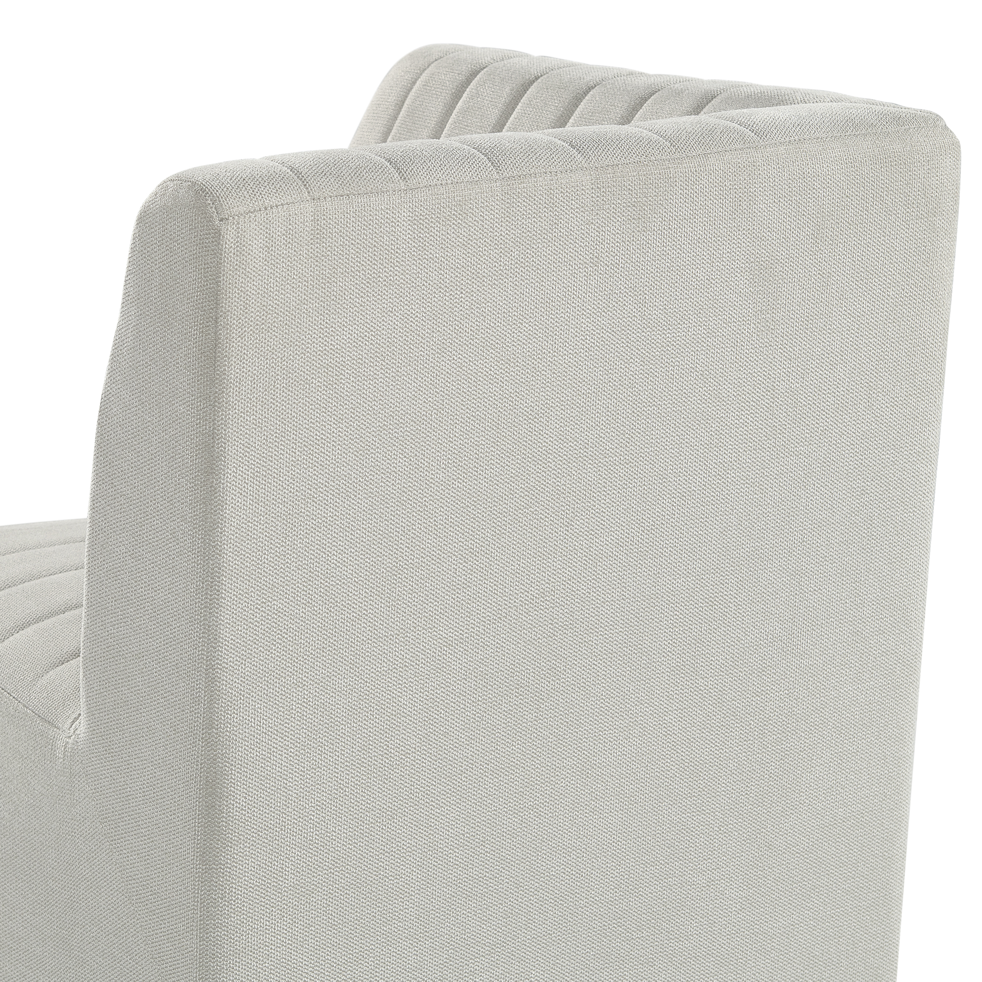Model: D-7570-6-CR | Elements Jemma Upholstered Corner Chair in Beige Linen