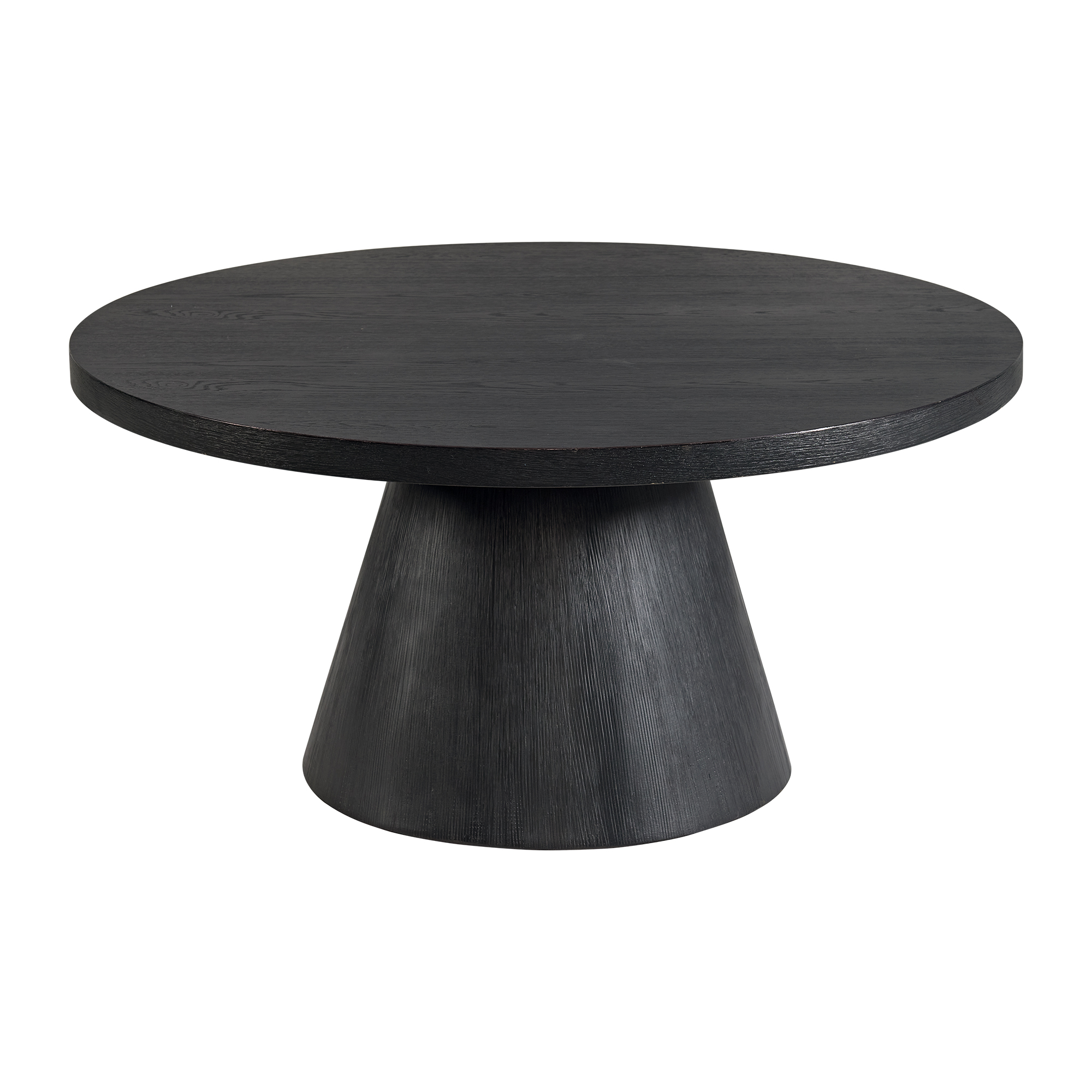 Elements Portland Round Coffee Table in Black