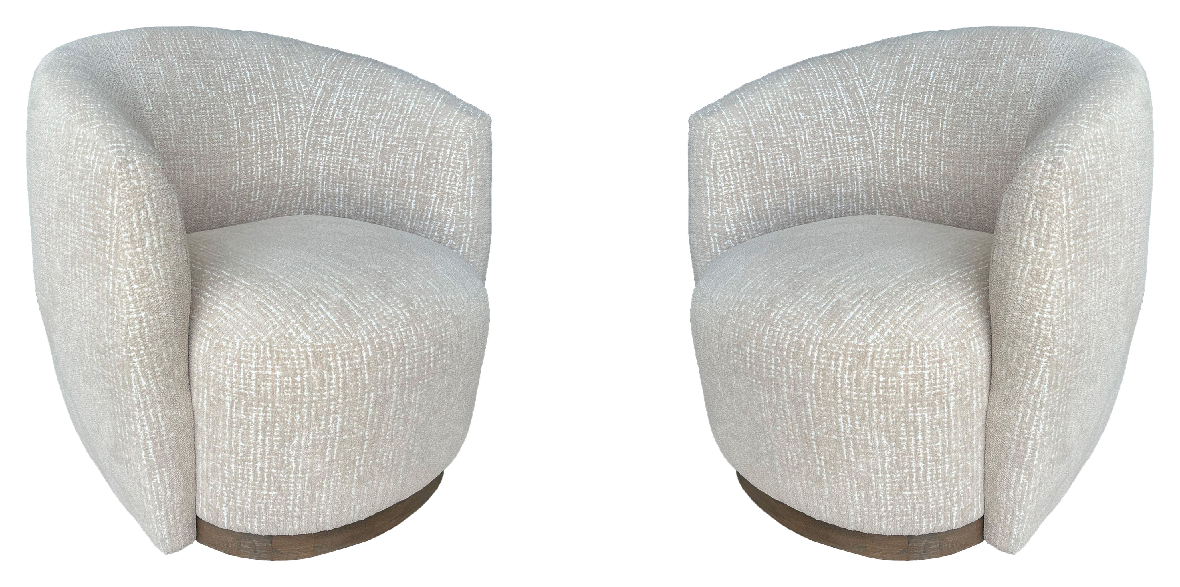 Parker House Tatum - Sand Dollar Swivel Accent Chair Two Pack