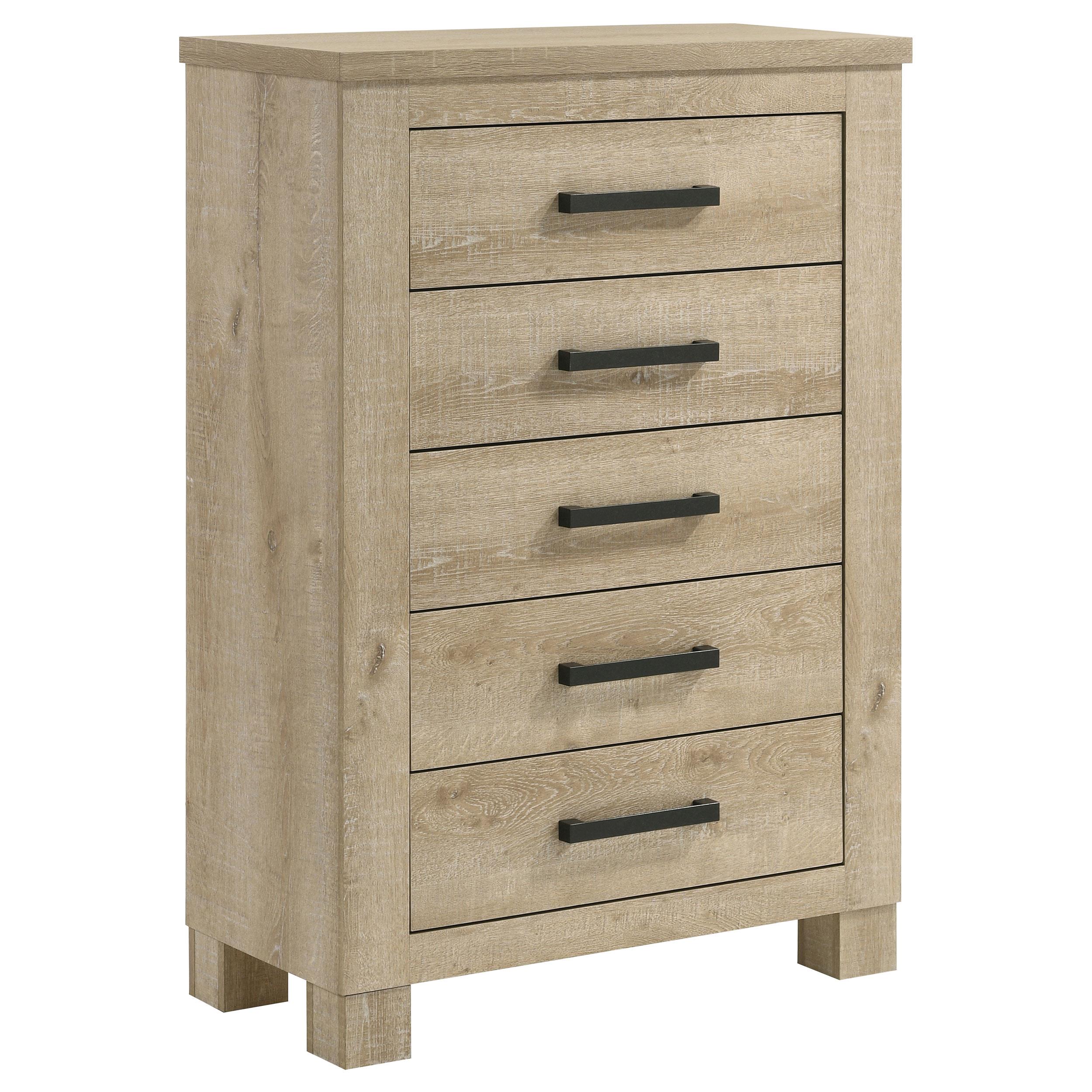Coaster Oakglen 5-drawer Bedroom Chest of Drawers Weathered Oak