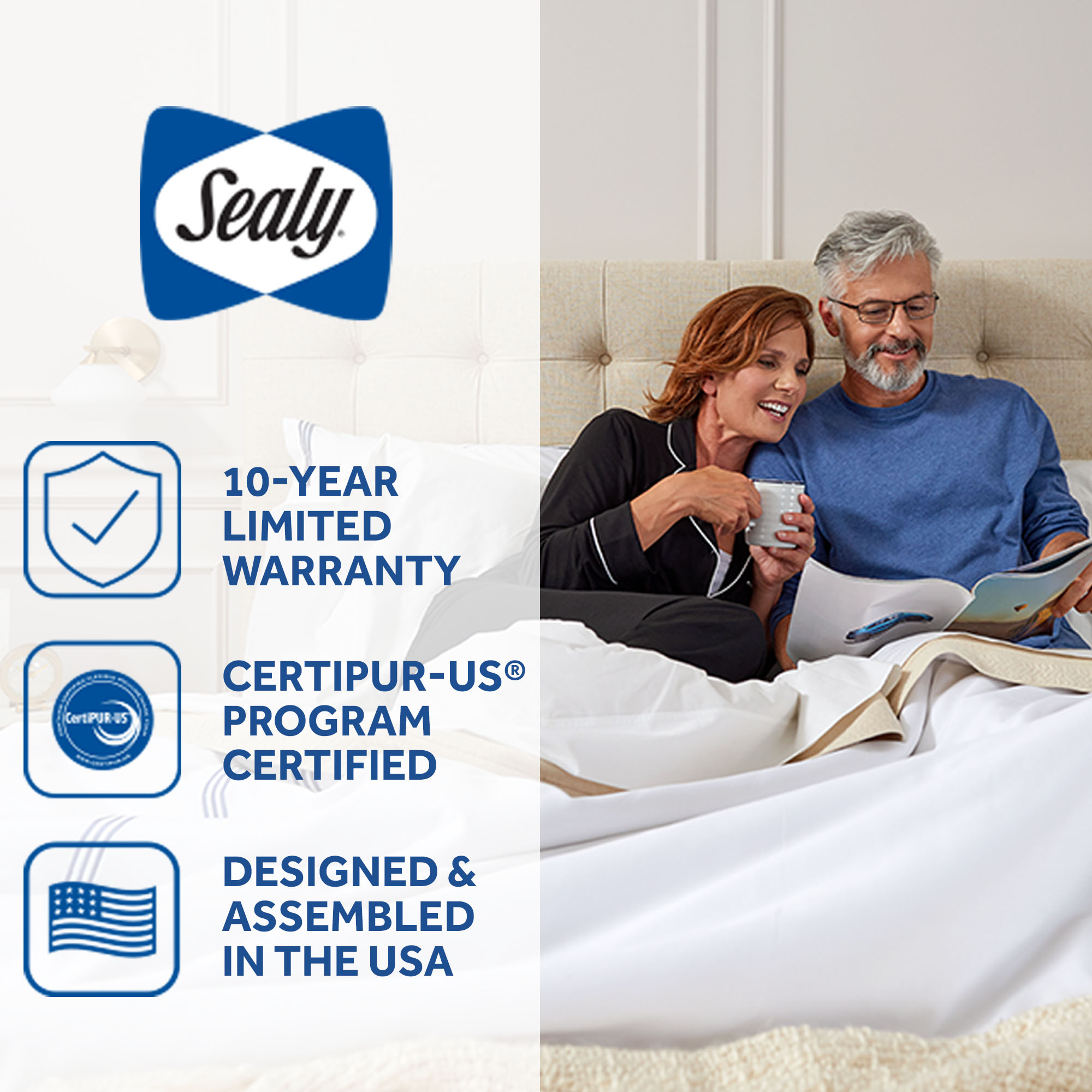 Model: 53198362 | Sealy Warner Euro Pillow Top Soft Cal King