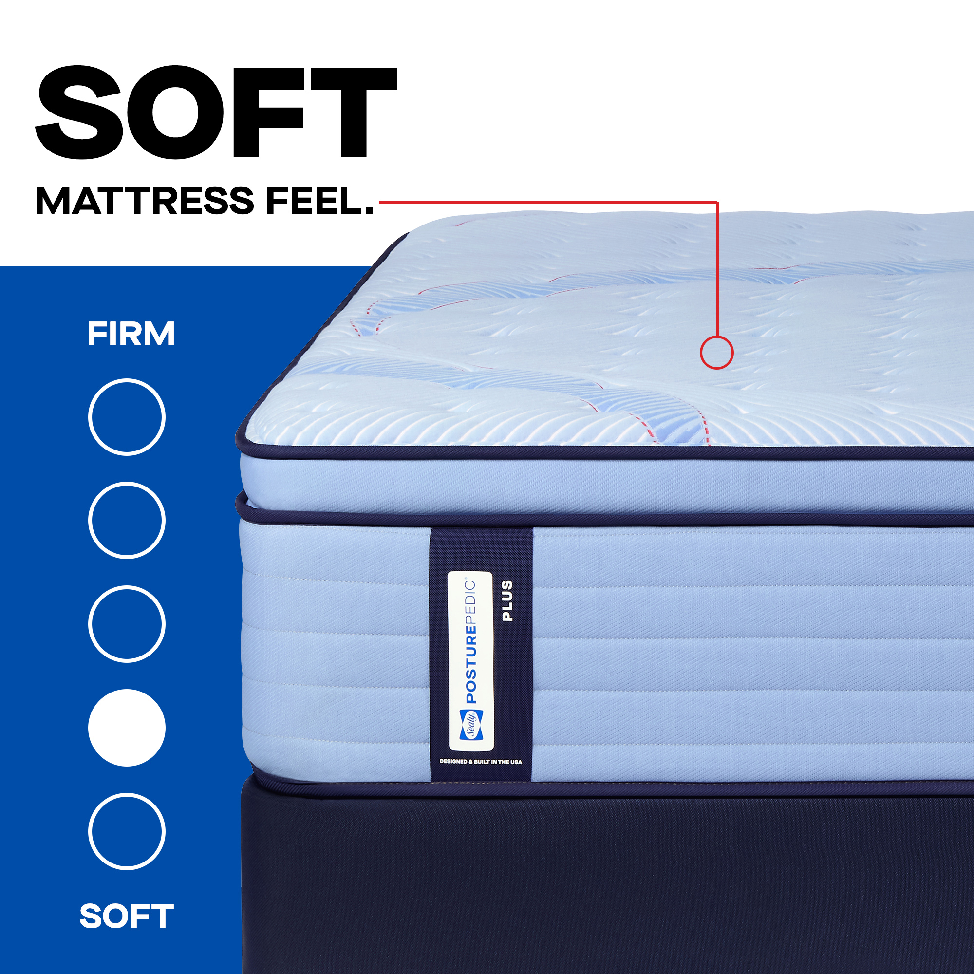 Model: 53206840 | Sealy Posturepedic Boone Euro Pillow Top Soft Full