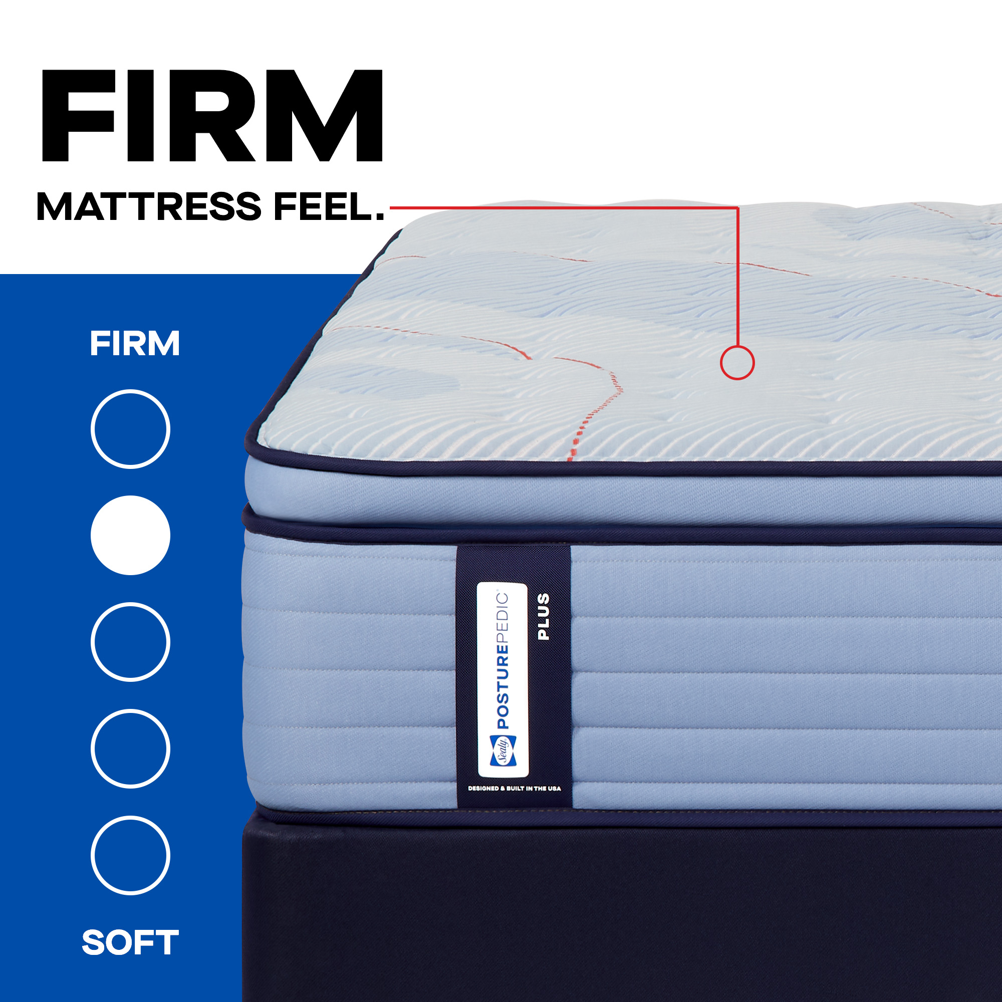 Model: 53199262 | Sealy Posturepedic Paterson II Euro Pillow Top Firm Cal King