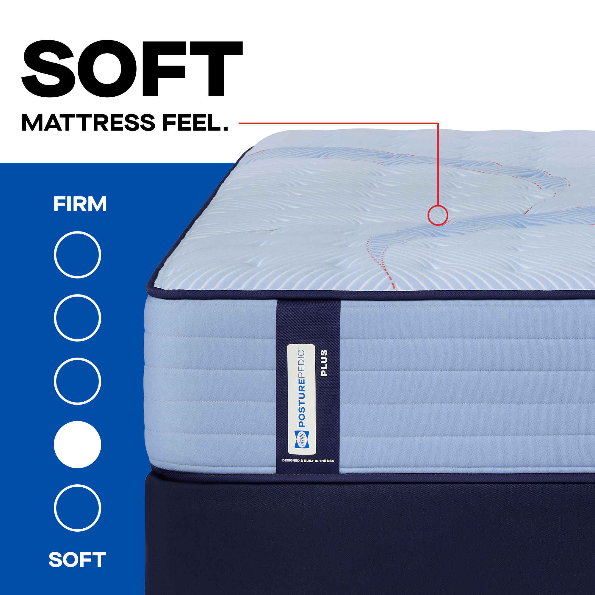 Model: 53206532 | Sealy Posturepedic Boone Tight Top Soft Split Cal King