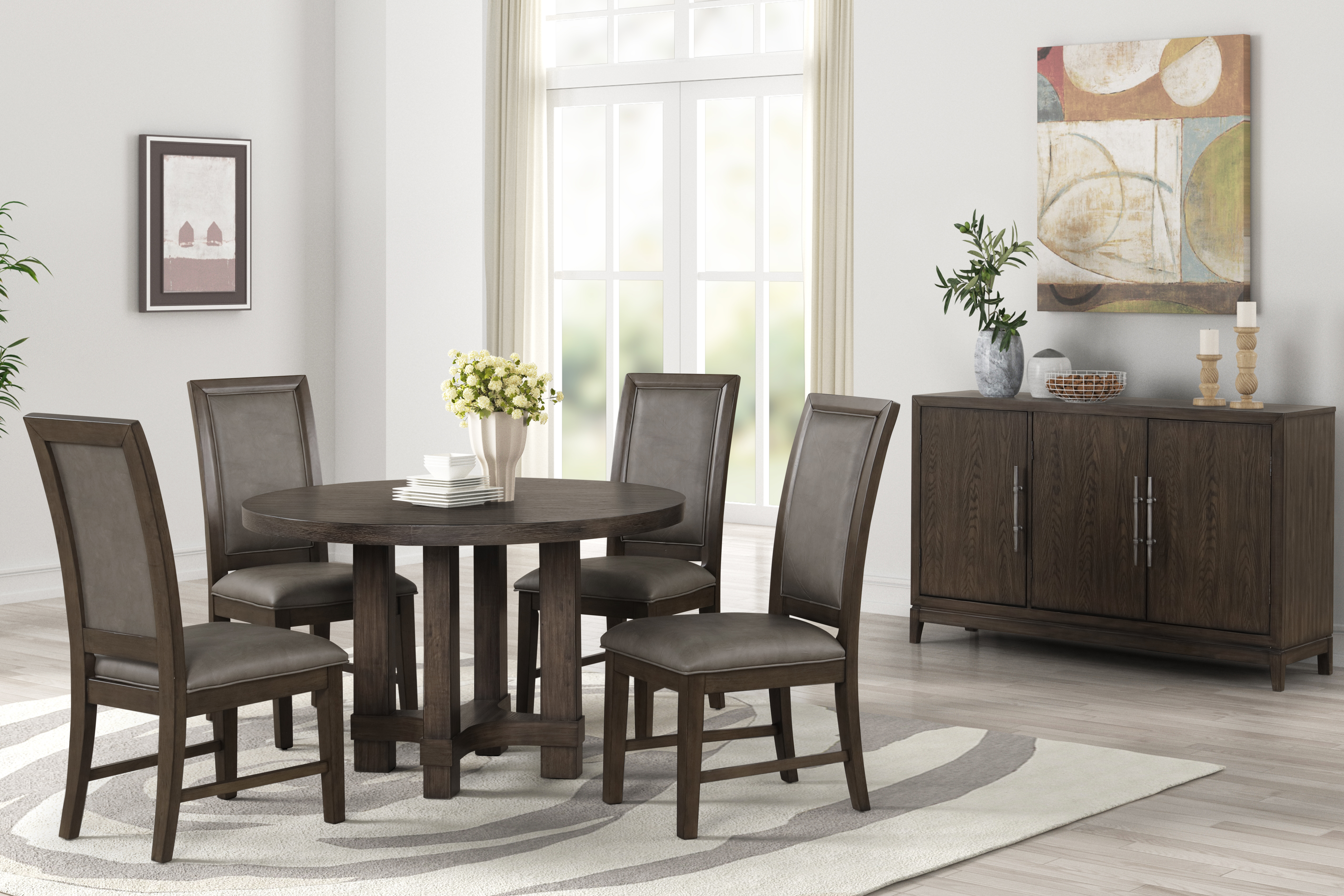 New Classic Home Furnishings Cityscape 52" Glass Table Top