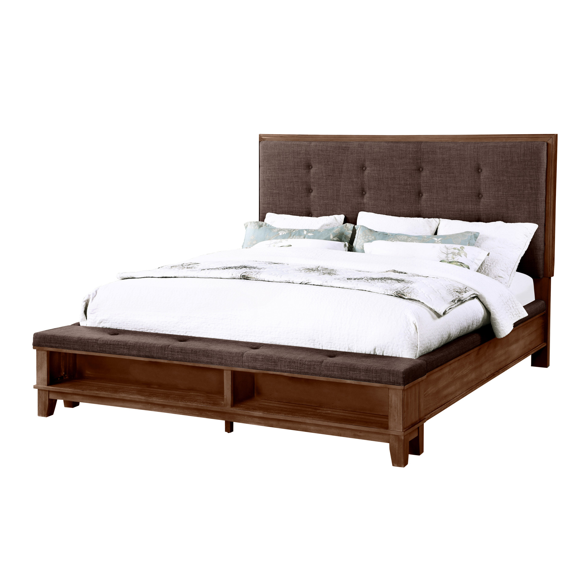 New Classic Home Furnishings Cagney 5/0 Q Headboard - Chestnut