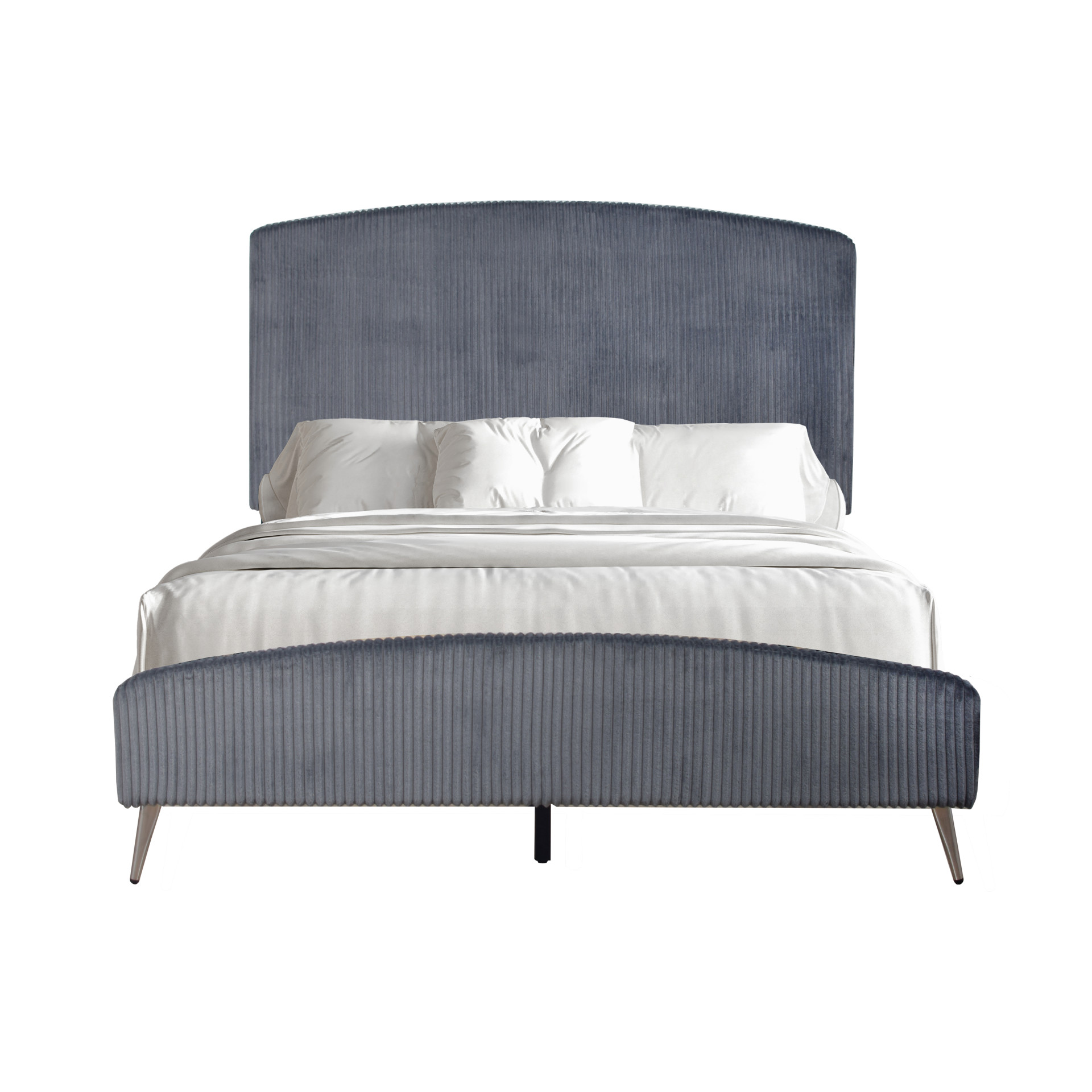 New Classic Home Furnishings Kailani 5/0 Q Hb,Fb & Slats-Gray