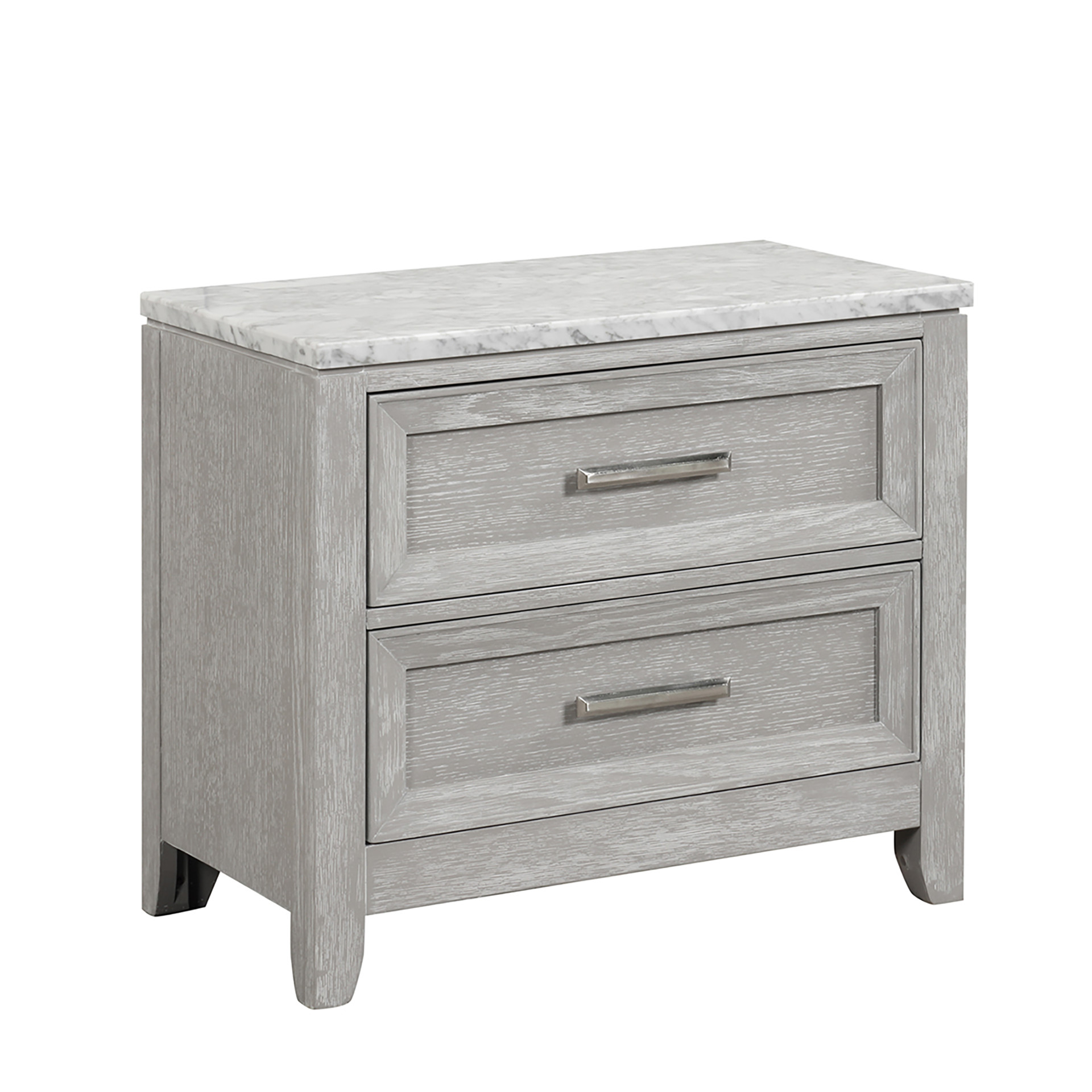 New Classic Home Furnishings Fiona Nightstand-Mist Gray