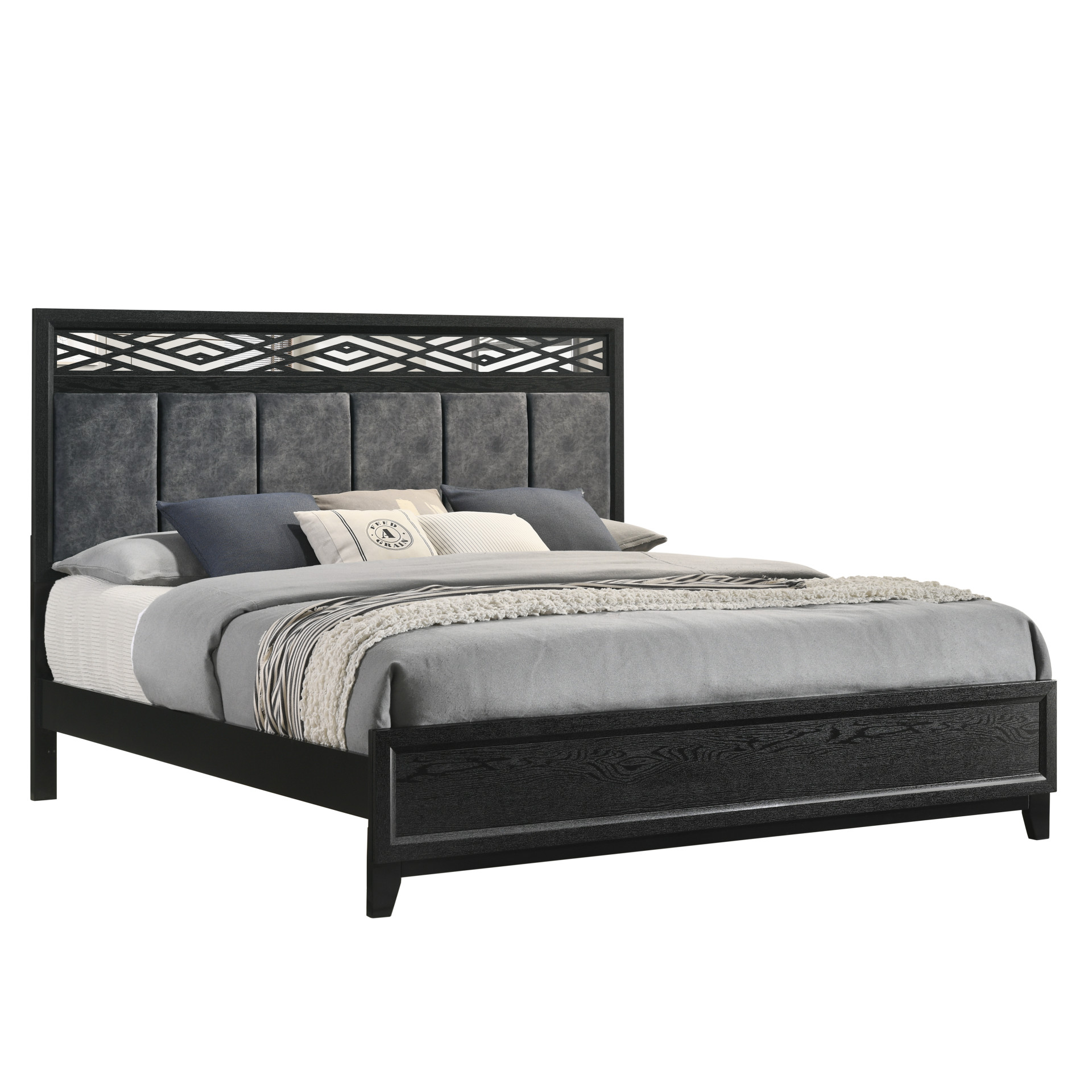 New Classic Home Furnishings Obsidian 6/0 Wk Side Rails-Black