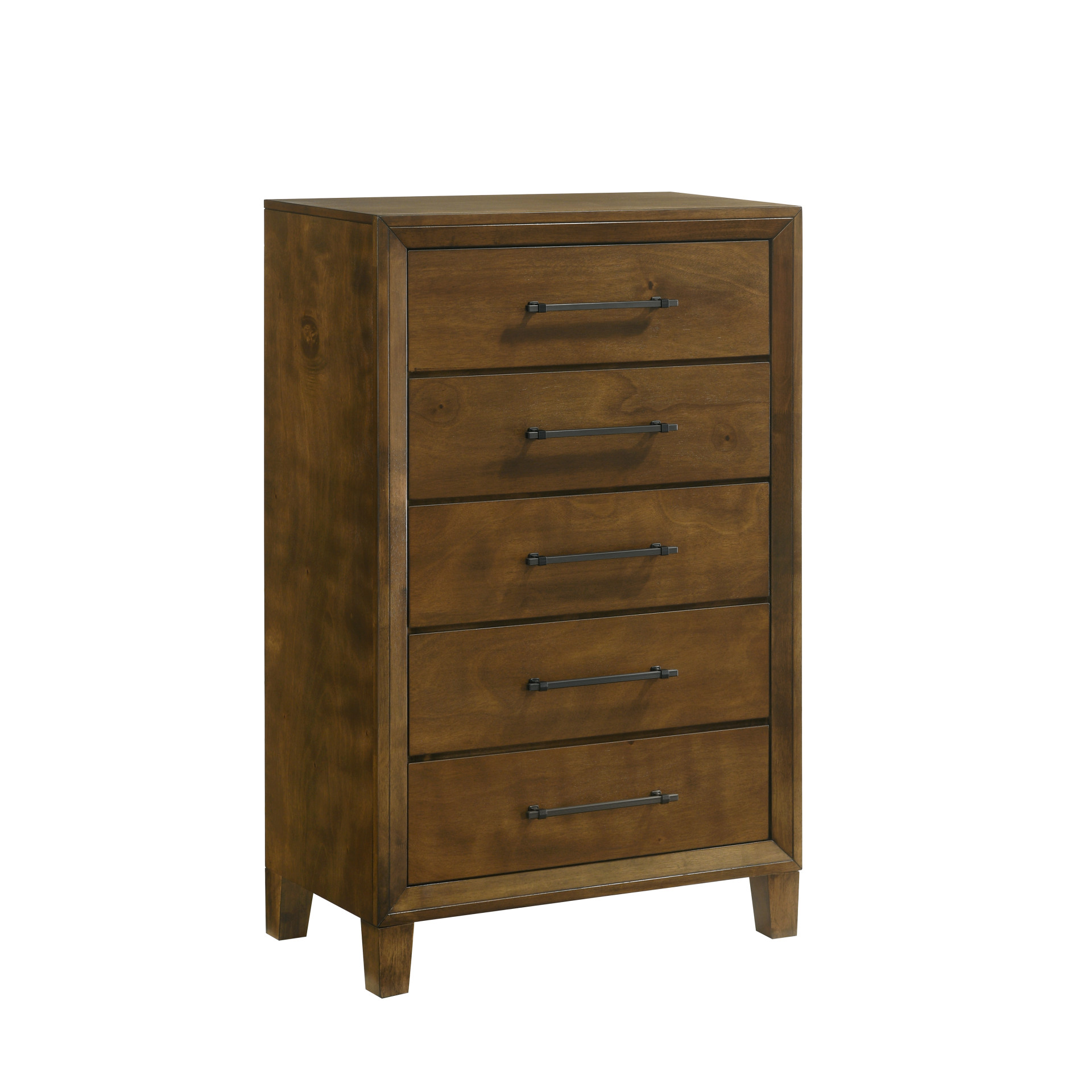 New Classic Home Furnishings Ballard 5 Drawer Chest-Walnut