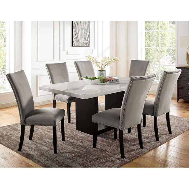 Furniture of America Kian 7 Pc Dining Table Set