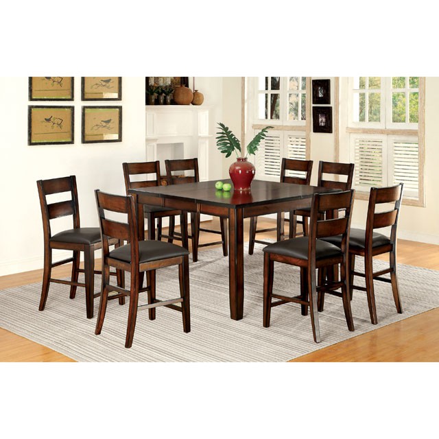 Furniture of America Dickinson 7 Pc Counter Ht Table Set