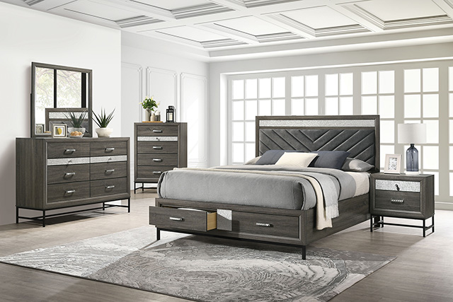Furniture of America Voleta 5 Pc Queen Bedroom Set