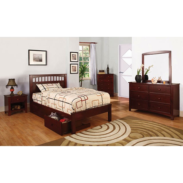 Furniture of America Carus 4 Pc Twin Bedroom Set