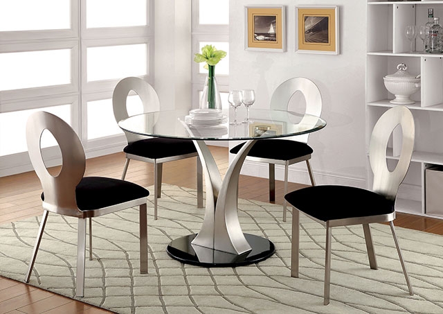 Furniture of America Valo 5 Pc Dining Table Set