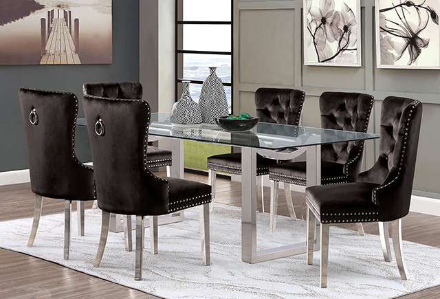 Furniture of America Silvestri 5 Pc Dining Table Set