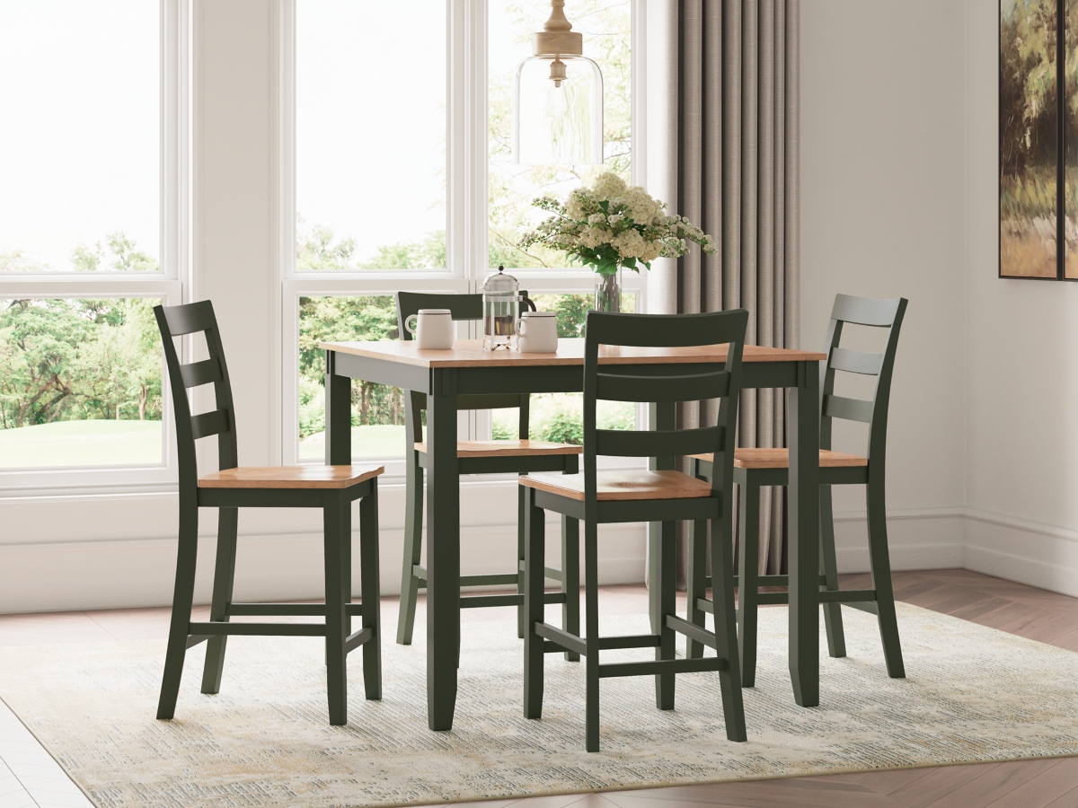 Signature Design by Ashley Gesthaven DRM Counter Table Set (5/CN)