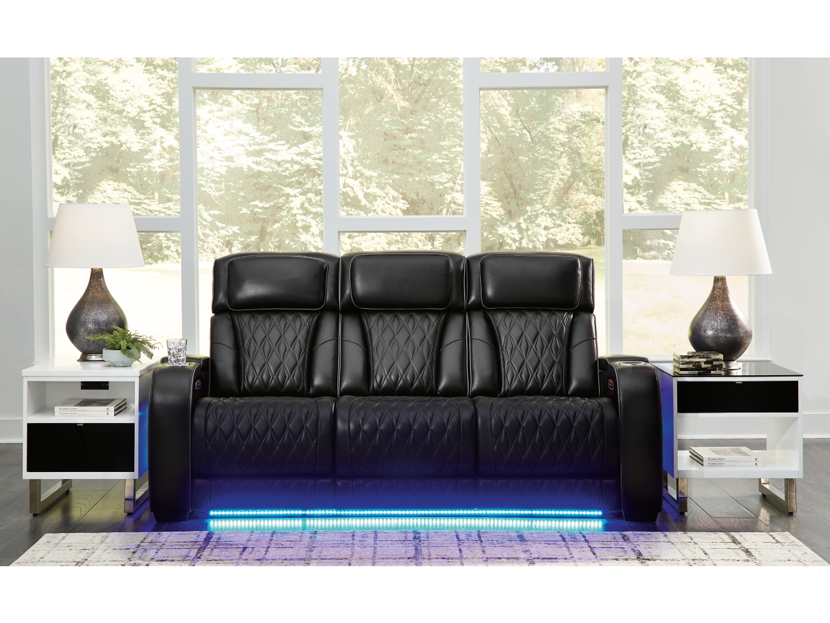 Signature Design by Ashley Boyington PWR REC Sofa with ADJ Headrest