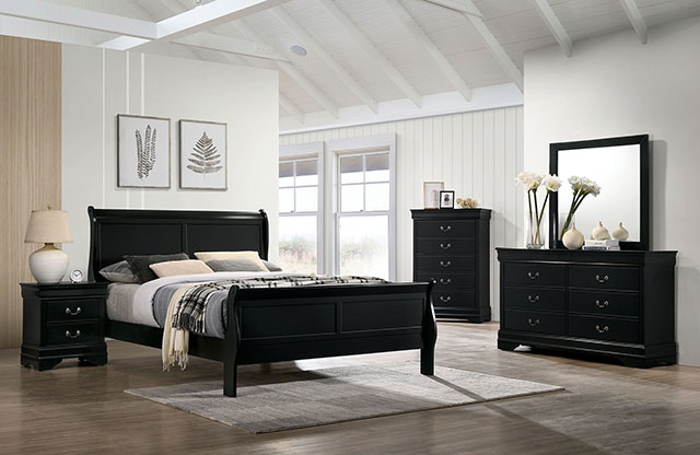 Furniture of America Louis Philippe 4 Pc Queen Bedroom Set