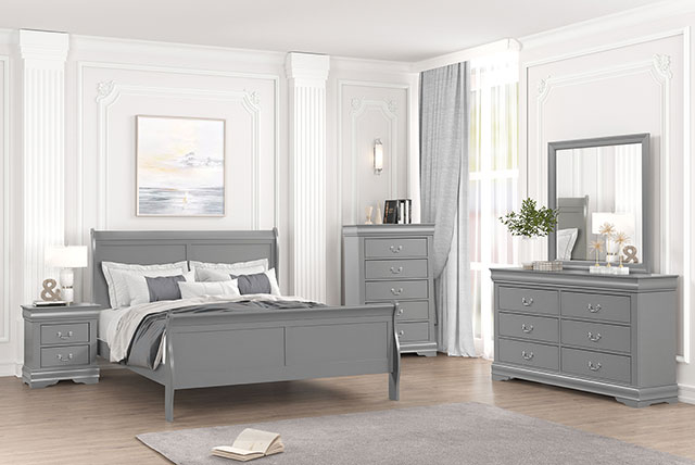 Furniture of America Louis Philippe 4 Pc Queen Bedroom Set