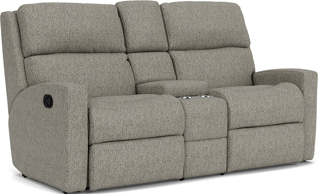 Flexsteel Catalina Reclining Loveseat with Console