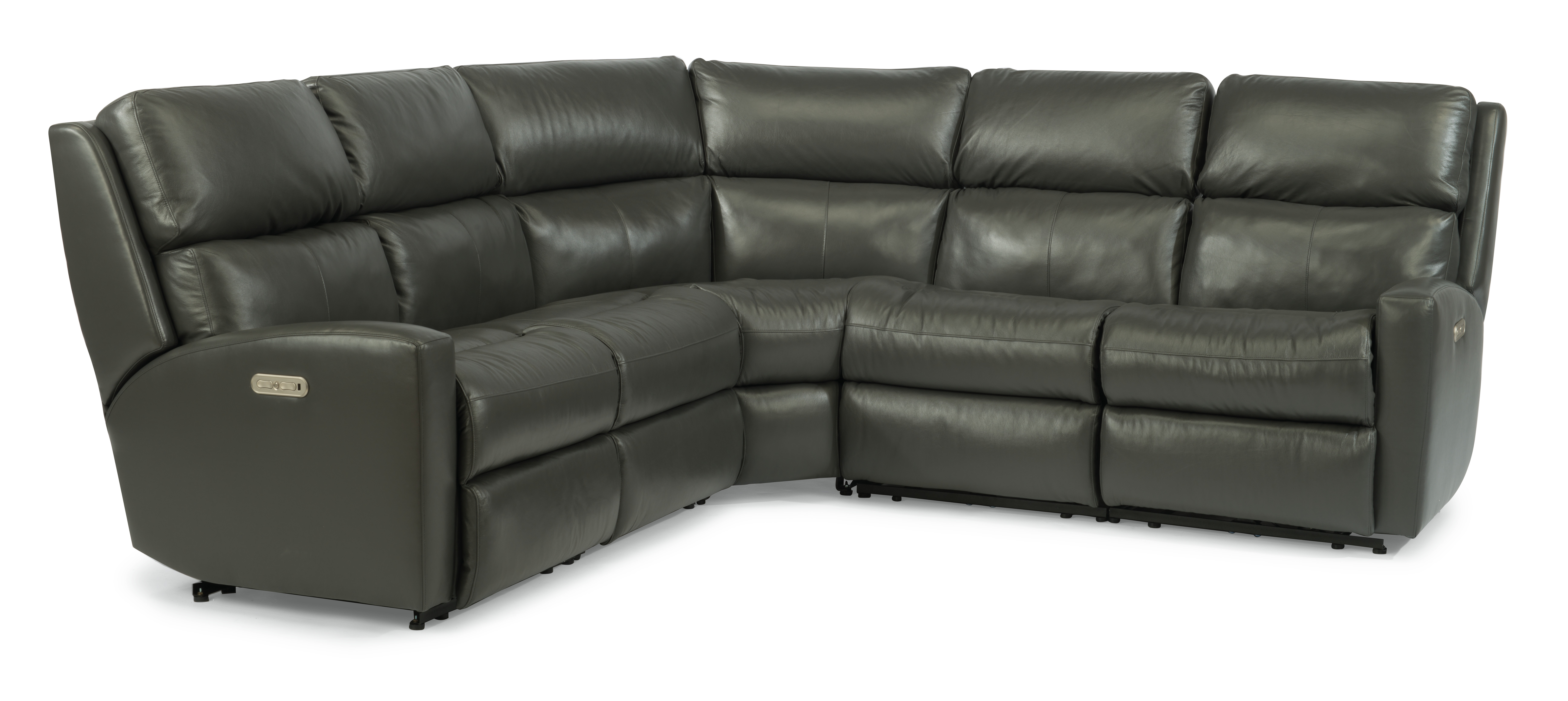 Flexsteel Catalina Power Reclining Sectional with Power Headrests