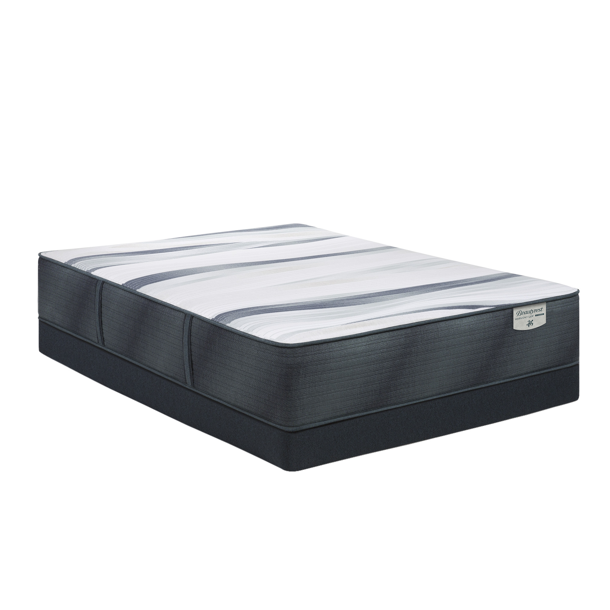 Beautyrest Harmony Lux Hybrid Harmony Lux Hybrid Seabrook Island 13" Firm Mattress Low Profile Set -Full