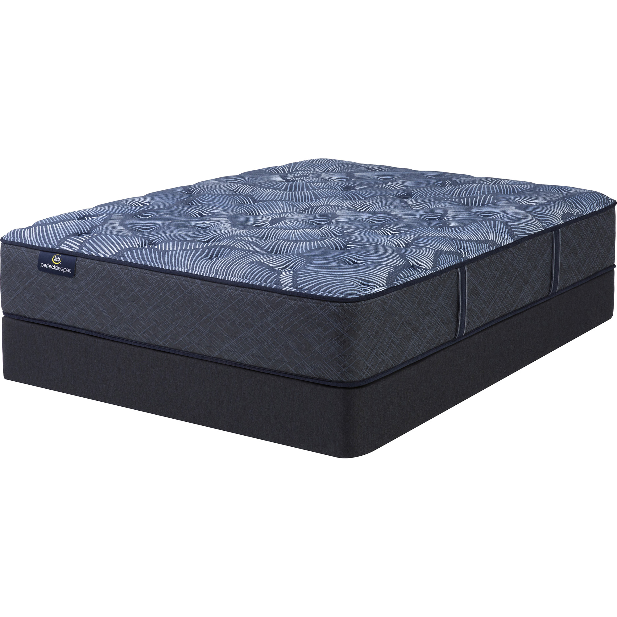 Serta Perfect Sleeper Perfect Sleeper Cobalt Calm 13.25" Plush Mattress Set -Twin XL