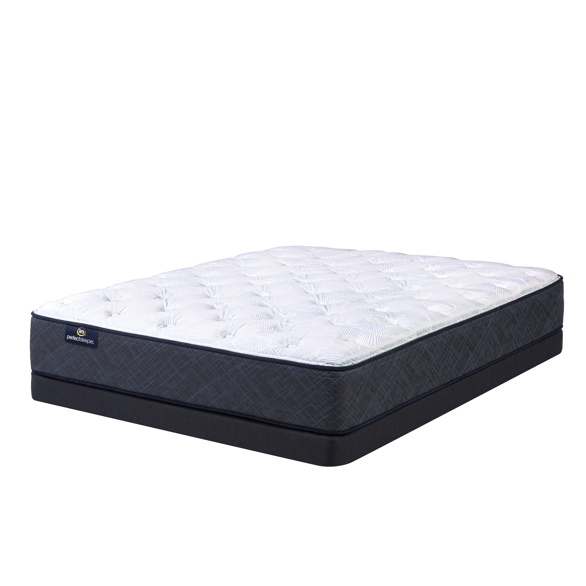 Serta Perfect Sleeper Perfect Sleeper Adoring Night 10.5" Plush Mattress Low Profile Set-Full