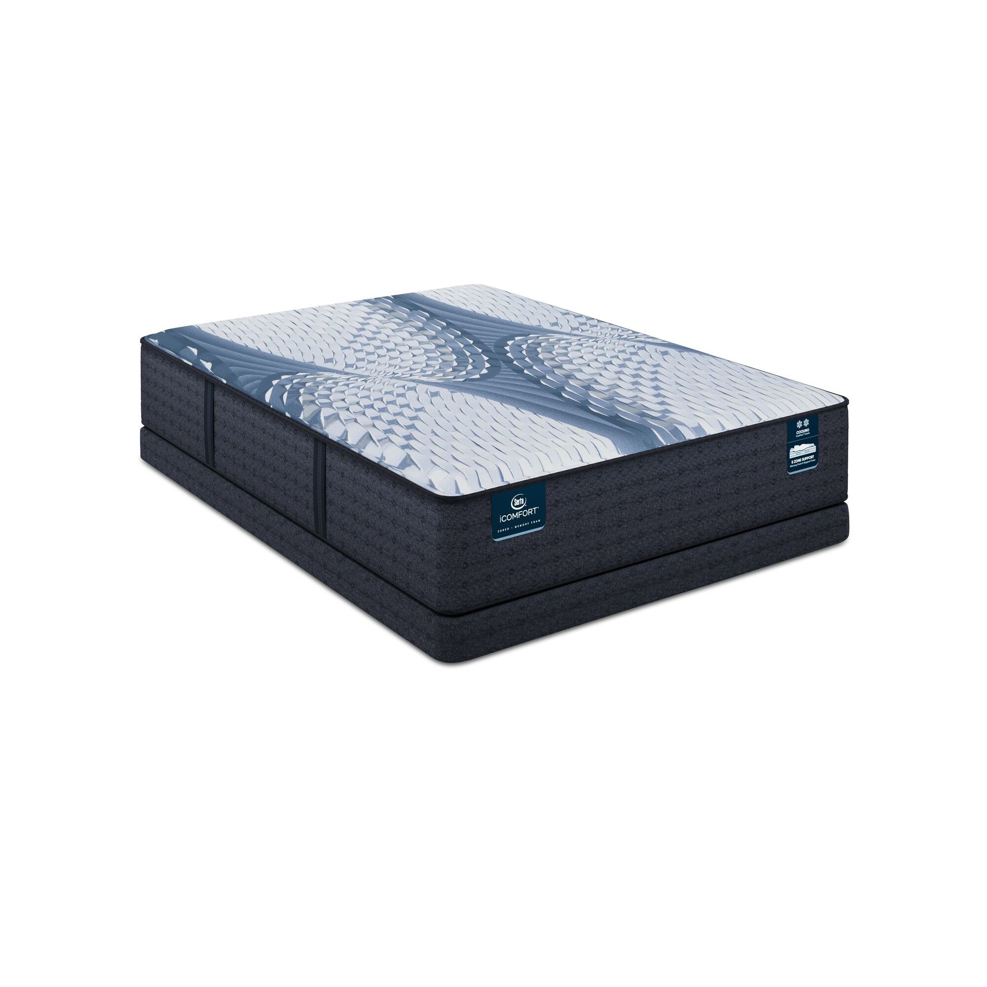 Serta iComfort iComfort Iona 13" Memory Foam Plush Low Profile Mattress Set -California King
