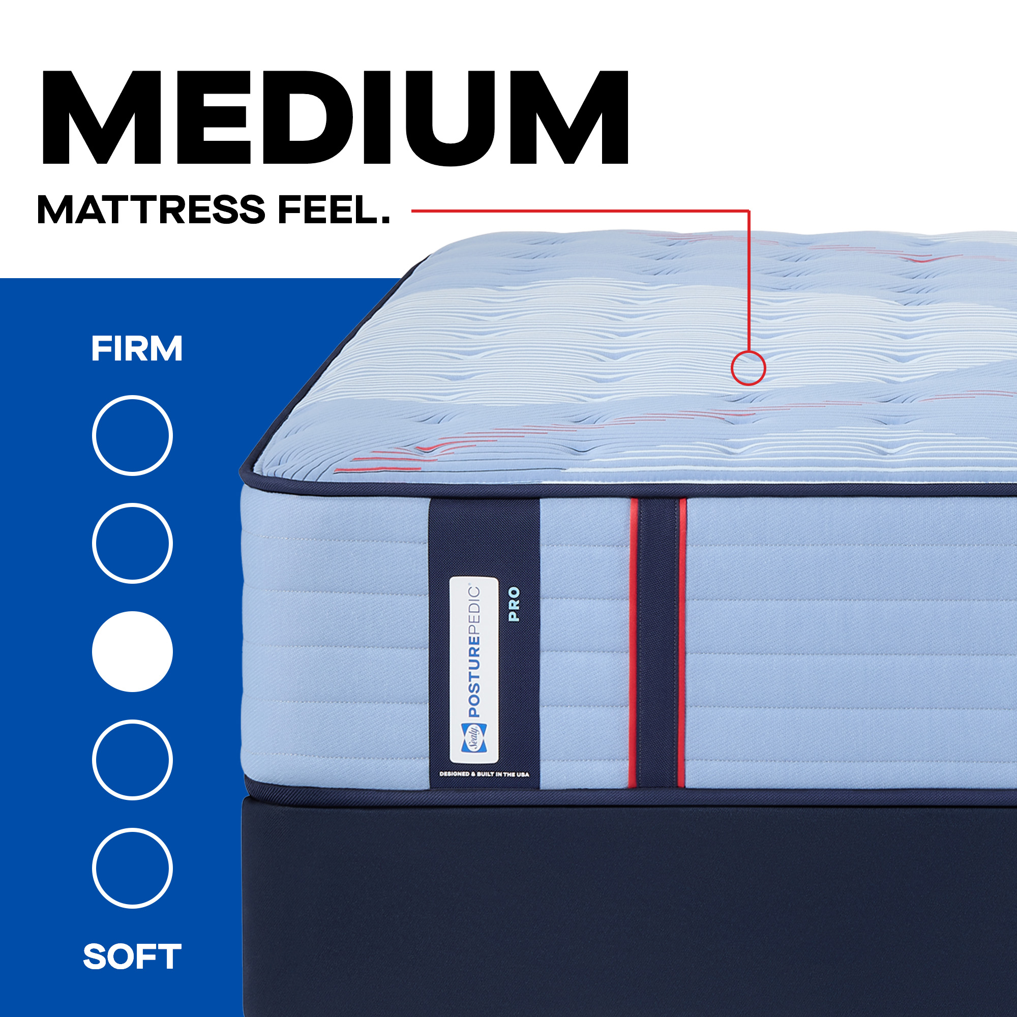 Model: 53217132 | Sealy Posturepedic Fuller Tight Top Medium Split Cal King